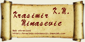 Krasimir Minašević vizit kartica